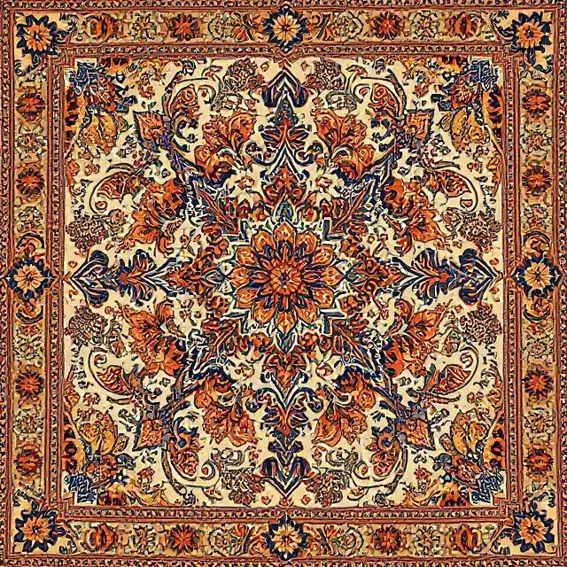 Intricate Persian-style carpet