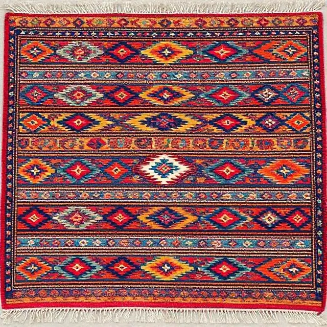 Colorful bohemian rug